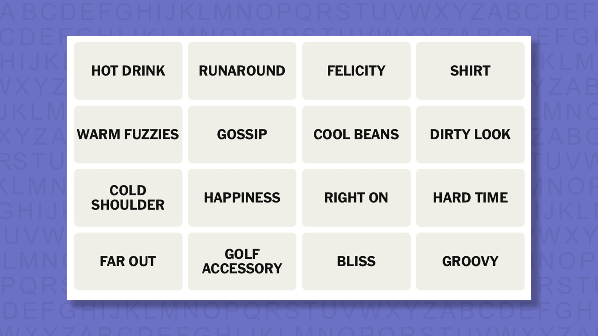 NYT Connections hints for game 1118 on a purple background