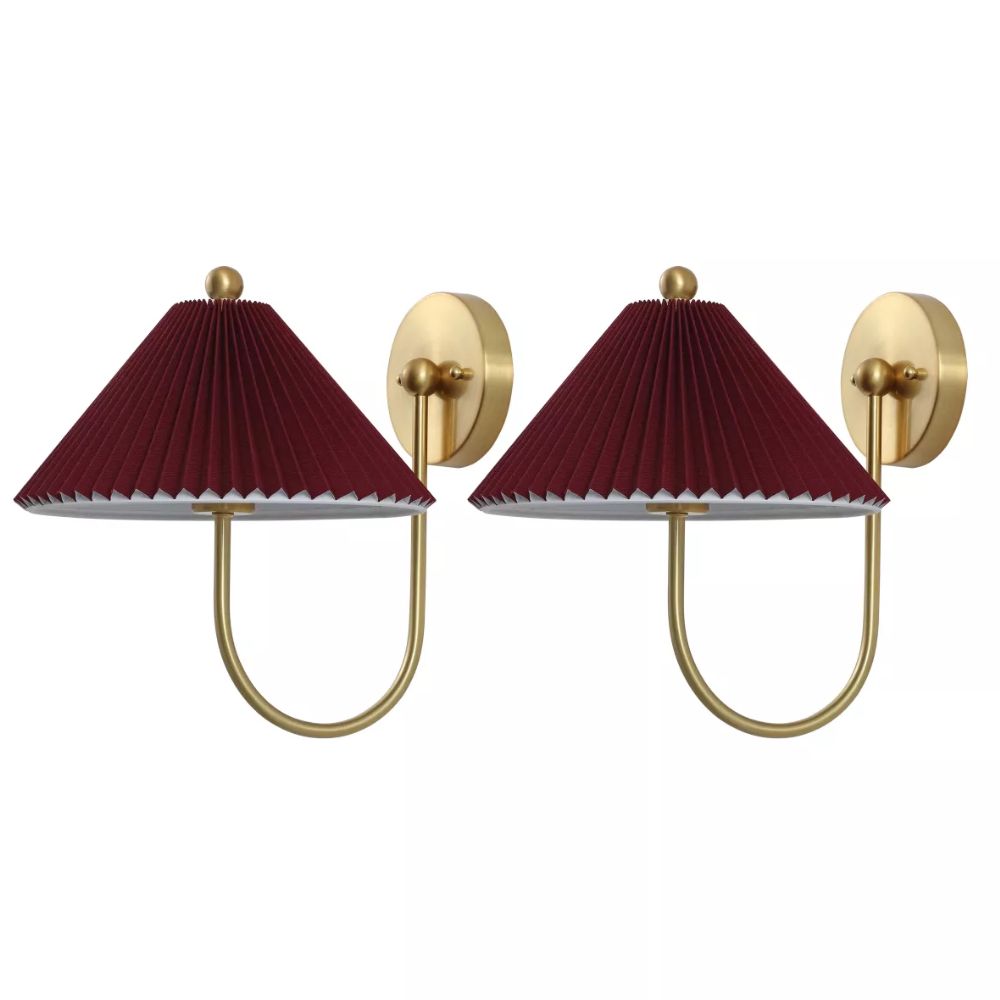 Safavieh Burgundy Chrissy Wall Sconce (Set of 2)