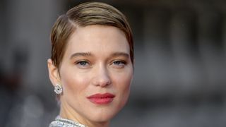 Lea Seydoux with leek pixie crop with side part