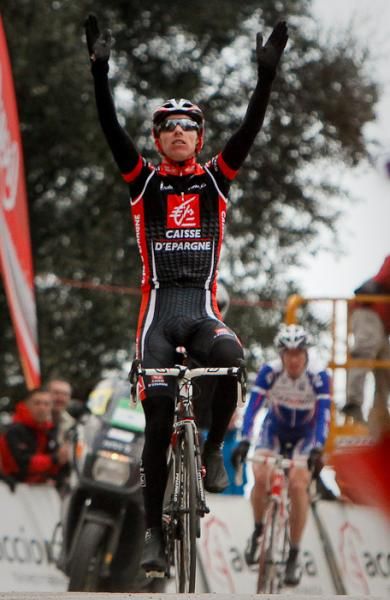 Rui Alberto Costa (Caisse d'Epargne) won the stage over his breakaway partner and local hero of Dei&agrave;, Joan Horrach.