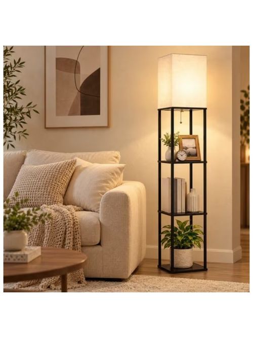 Daybetter 62-inch Floor Lamp with shelves