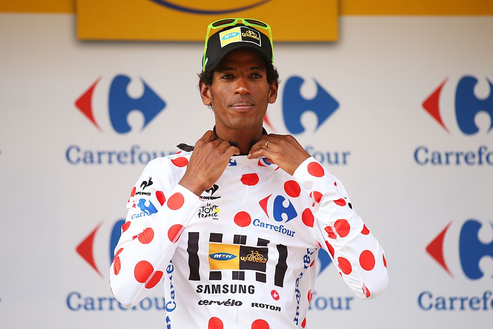 Mountains leader Daniel Teklehaimanot (MTN-Qhubeka)