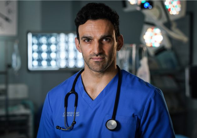 Davood Ghadami as Eli in Holby City