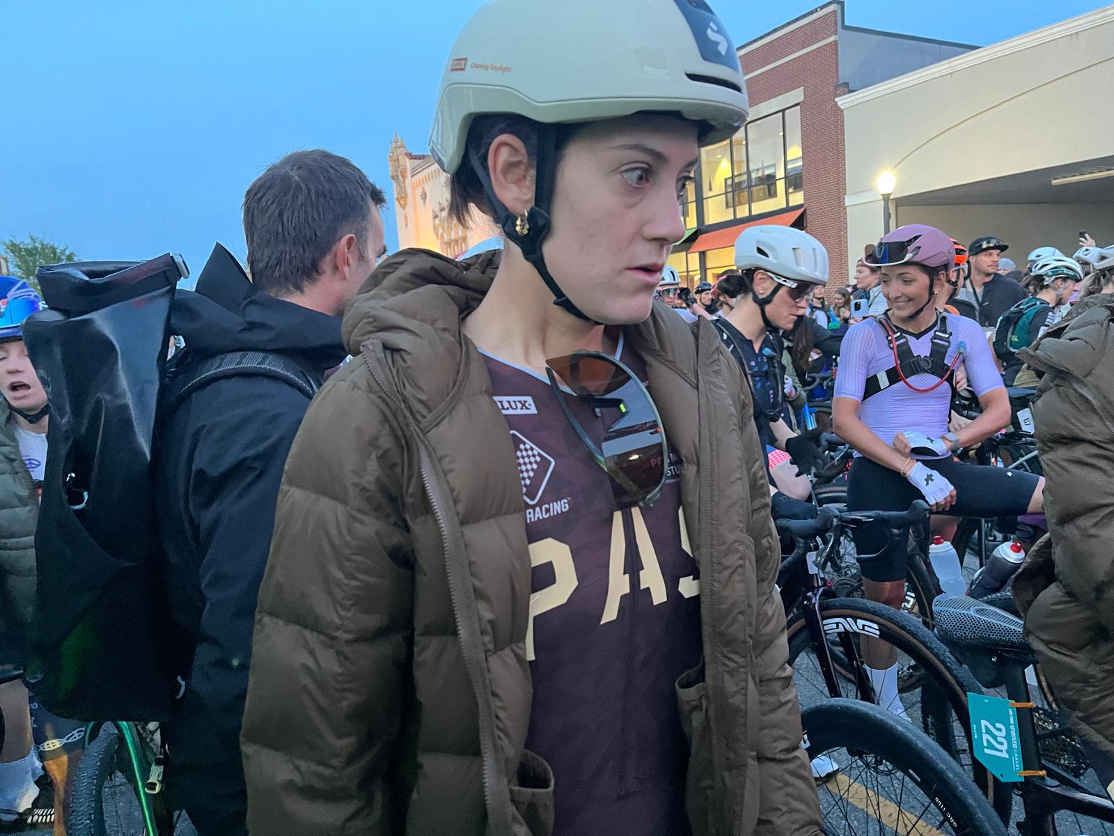 Start line for women's elite race at Unbound 200 2025