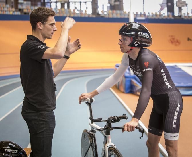 Jordan Roessingh puts Bauke Mollema through his paces