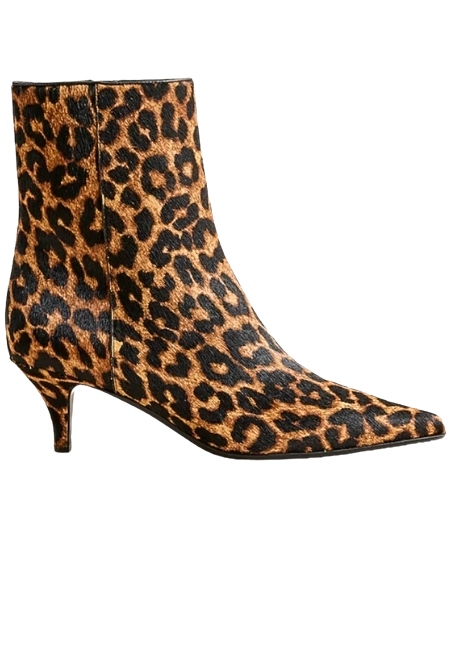 J.Crew , New Stevie Ankle Boots in Leopard-Print Calf Hair