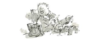 Quentin Blake's ‘Anthology of Readers’ at Shapero Rare Books, December 2019