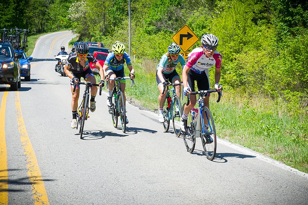 There was a breakaway on the day's circuit Joe Martin Stage Race stage 3