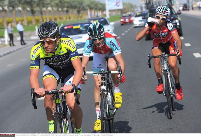 Willem Jakobus Smit (Vini-Fantini-Nippo) pulls through in the breakaway