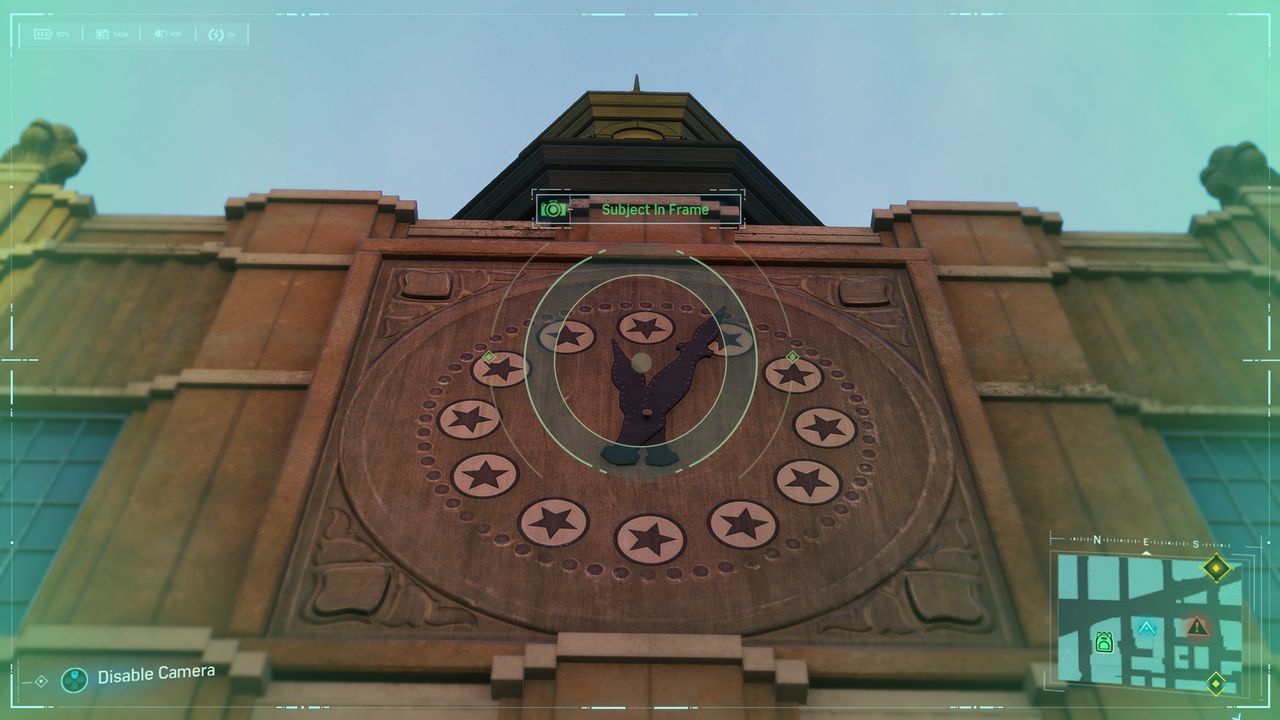 Spider-Man Secret Photo Op of a clock tower