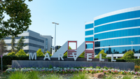 A 'Marvell' sign sits in front of its offices.