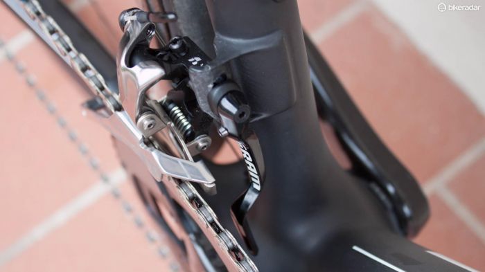 The front derailleur mount looks fairly robust