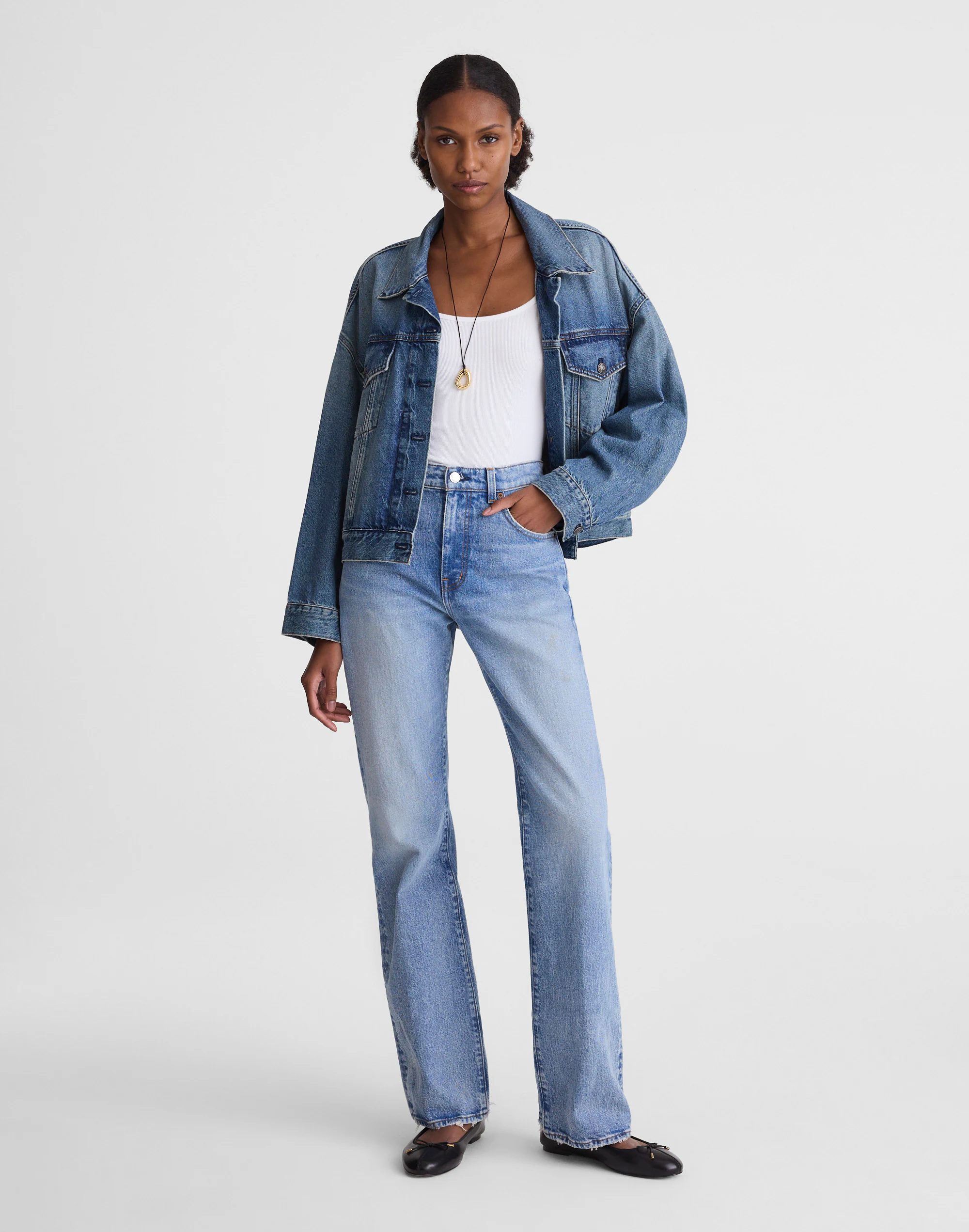 The Petite Relaxed Bootcut Jean