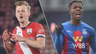 James Ward-Prowse of Southampton and Wilfried Zaha of Crystal Palace could both feature in the Southampton vs Crystal Palace live stream