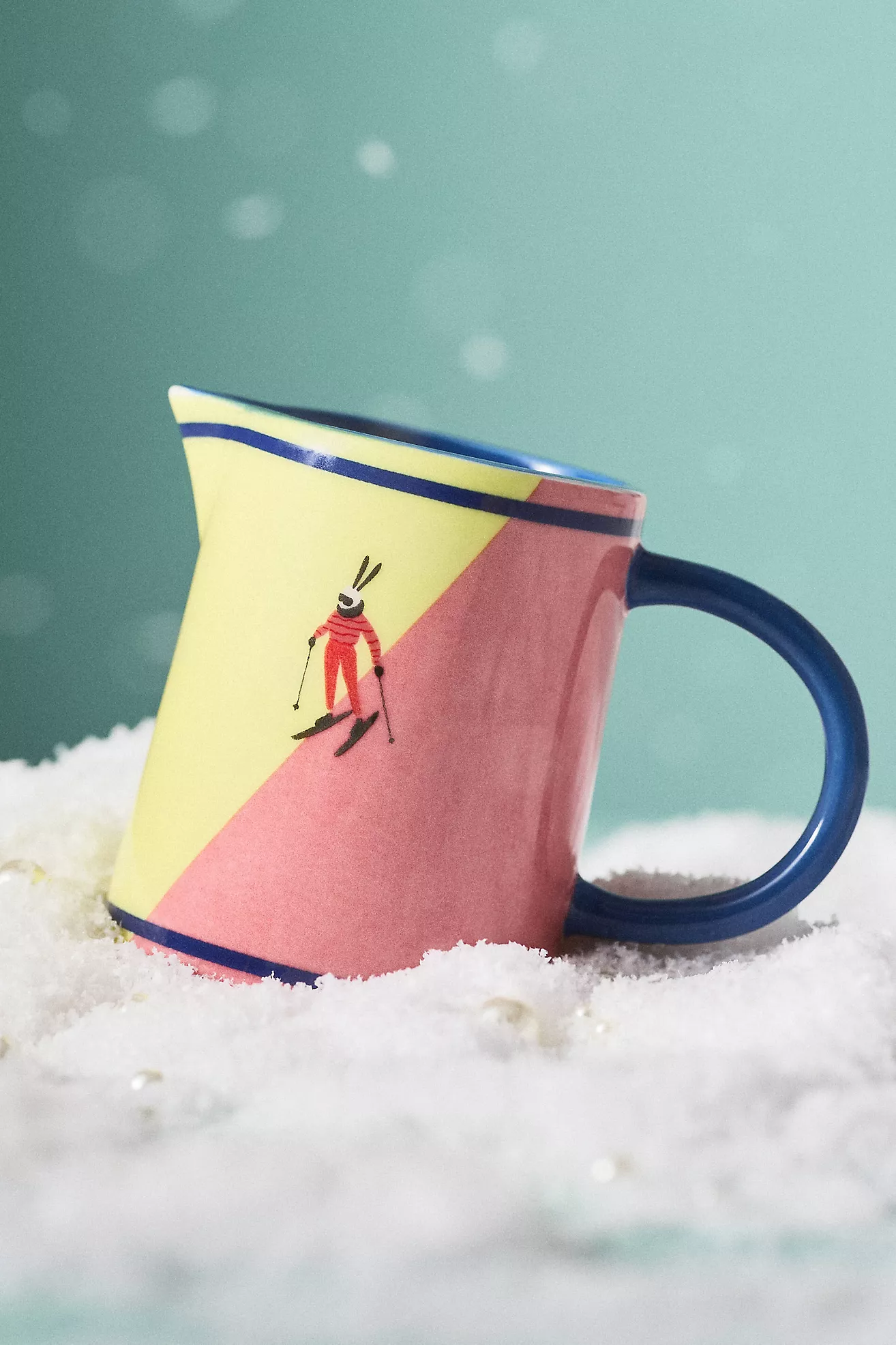 Apr&amp;egrave;s Ski Handpainted Stoneware Creamer