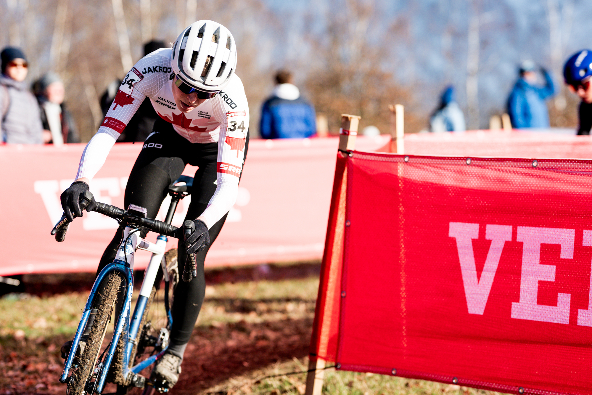 Maghalie Rochette at the UCI Cyclo-cross Worldcup in Tabor, 2025