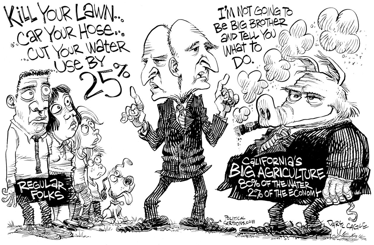 Political cartoon U.S. California drought