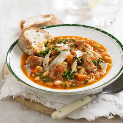 Photo of a Tuscan sausage soup recipe