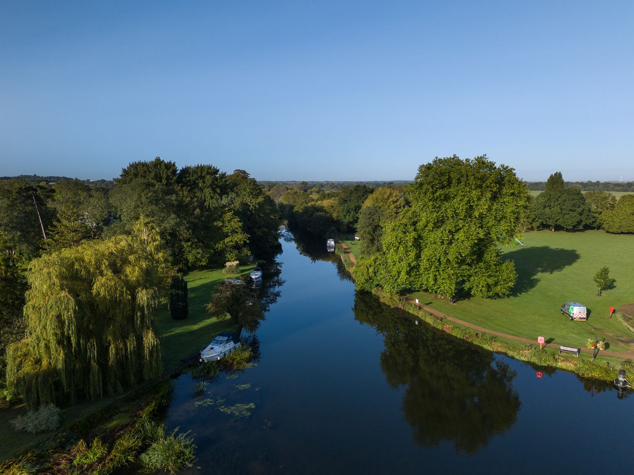 Photo of a river taken with the DJI Mini 4 Pro