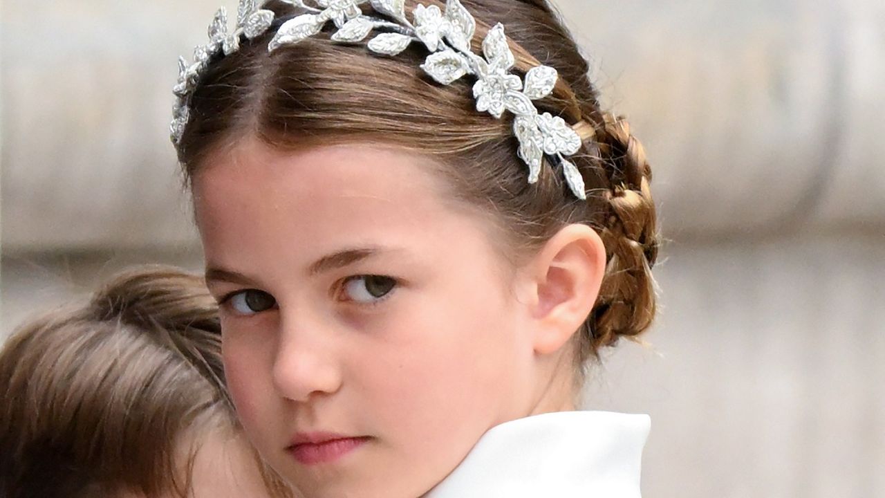 Princess Charlotte in a headpiece at King Charles&#039; Coronation