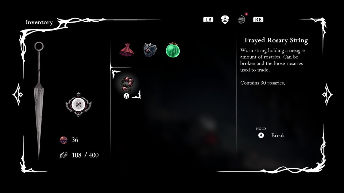 Hollow Knight: Silksong Rosaries - Frayed Rosary