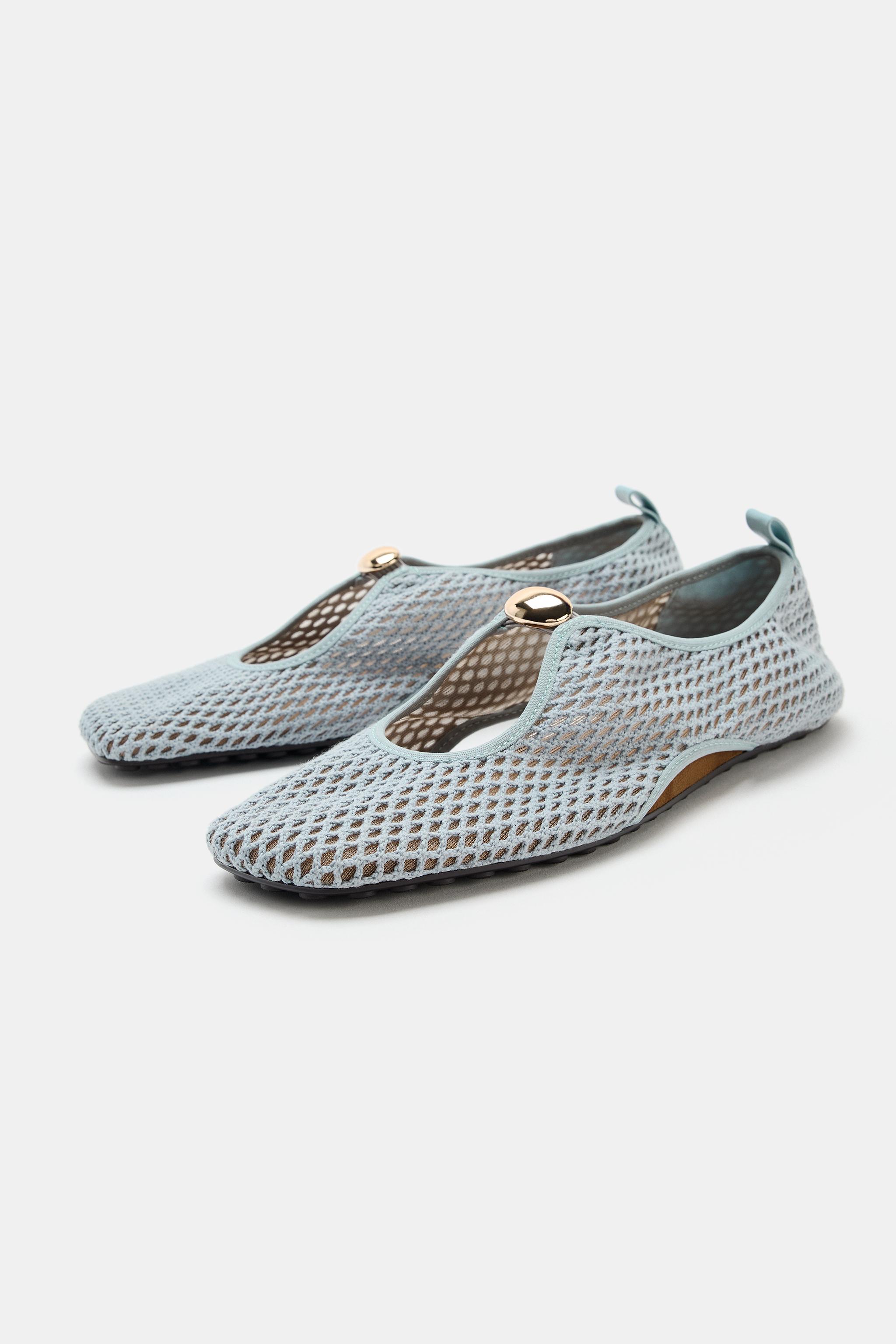 Sport Mesh Ballet Flats - Blue - 2