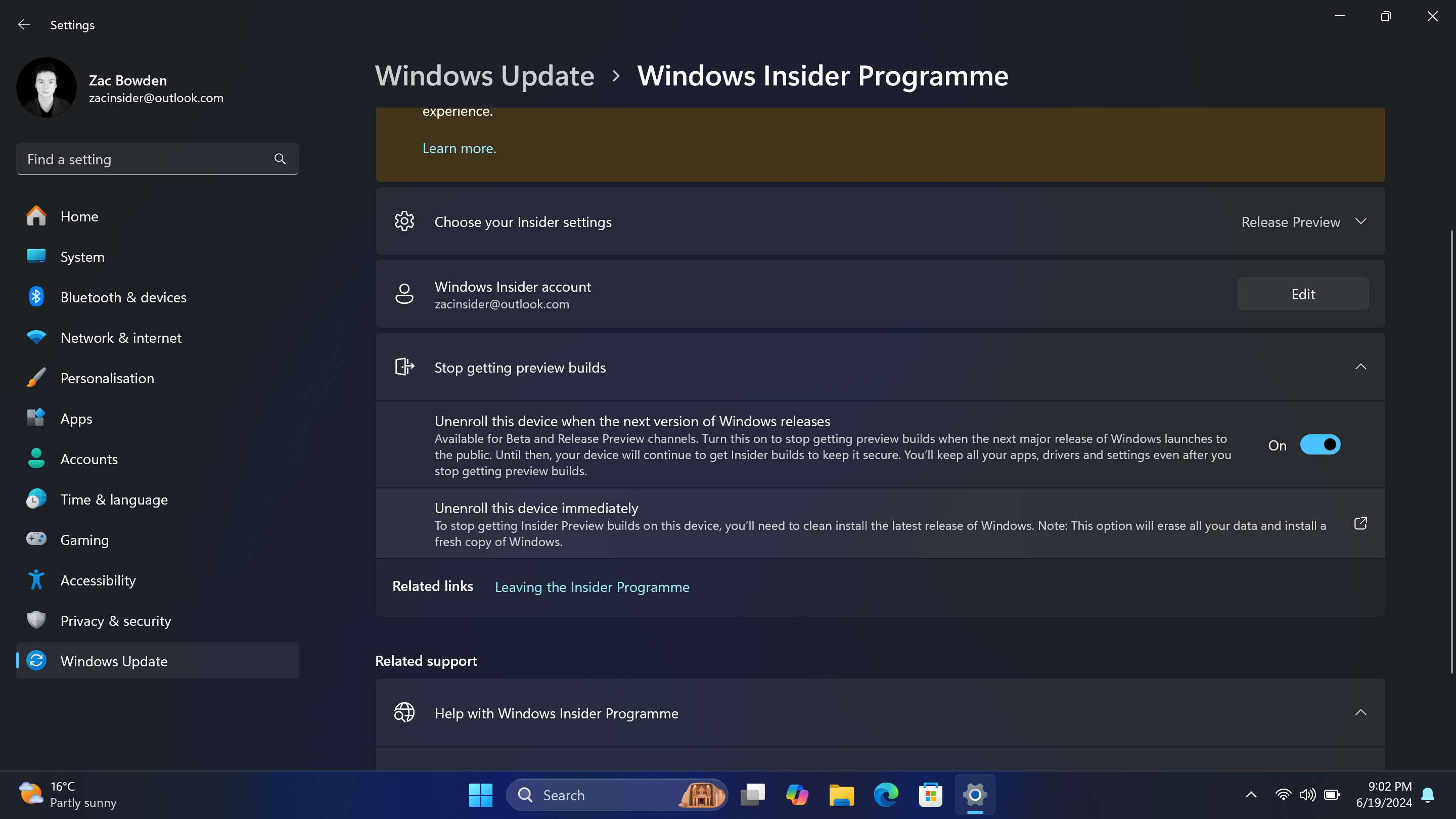 Programma Windows Insider