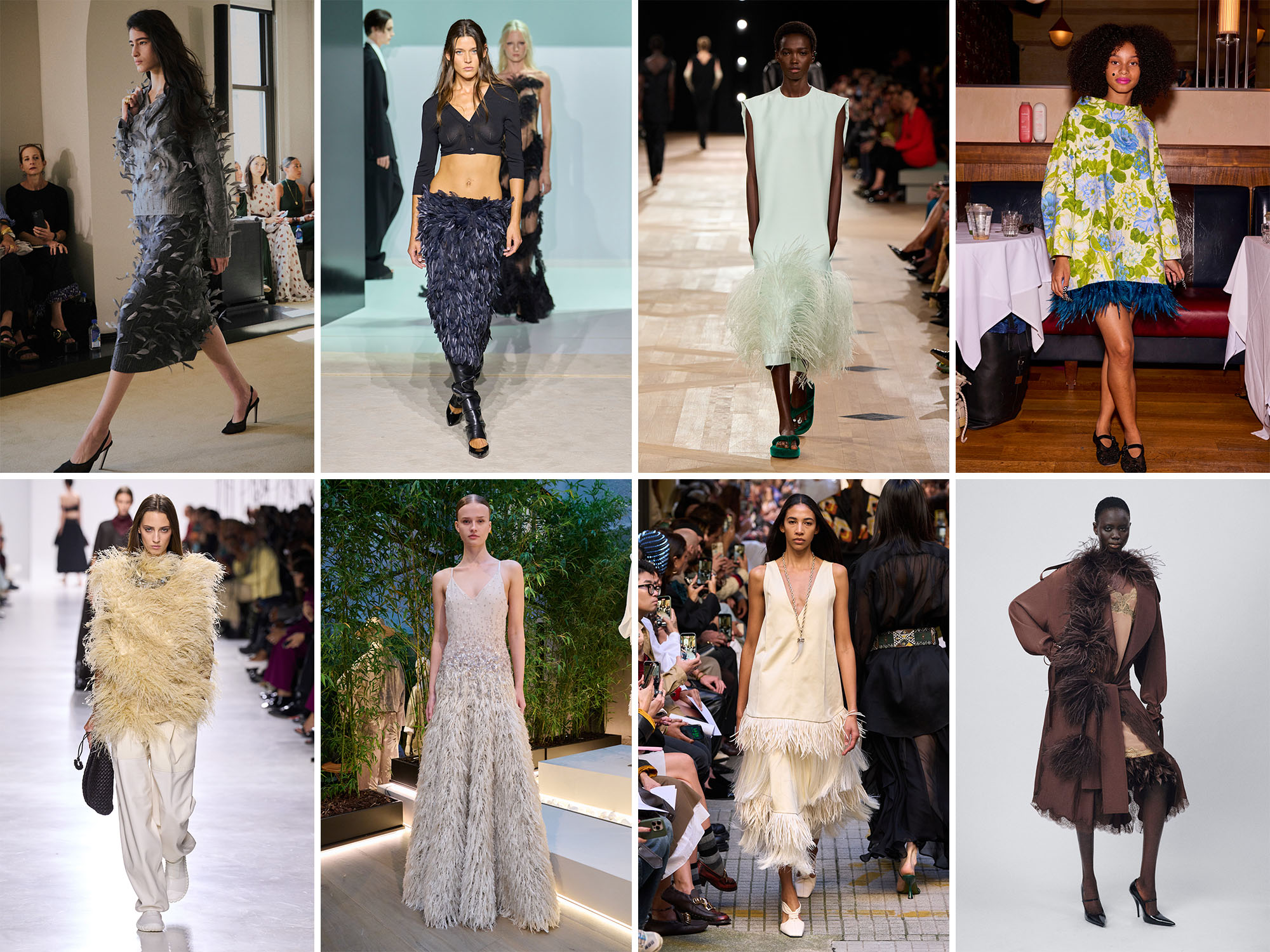 Spring 2026 trends feathered fashion