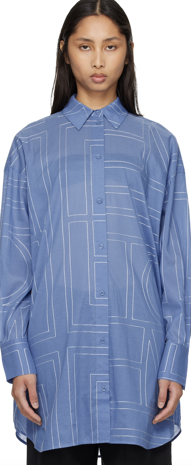 TOTEME, Blue Long Summer Shirt