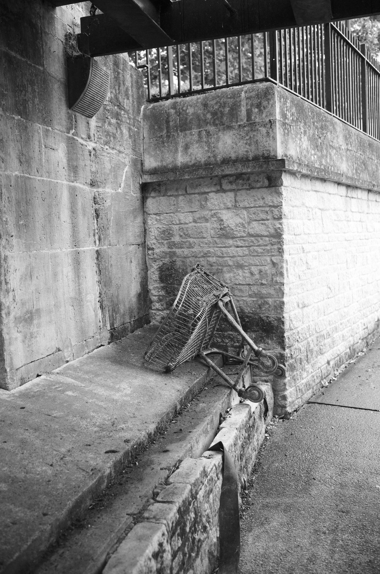 A photo of a broken down trolley taken on a Leica M11-D rangefinder camera
