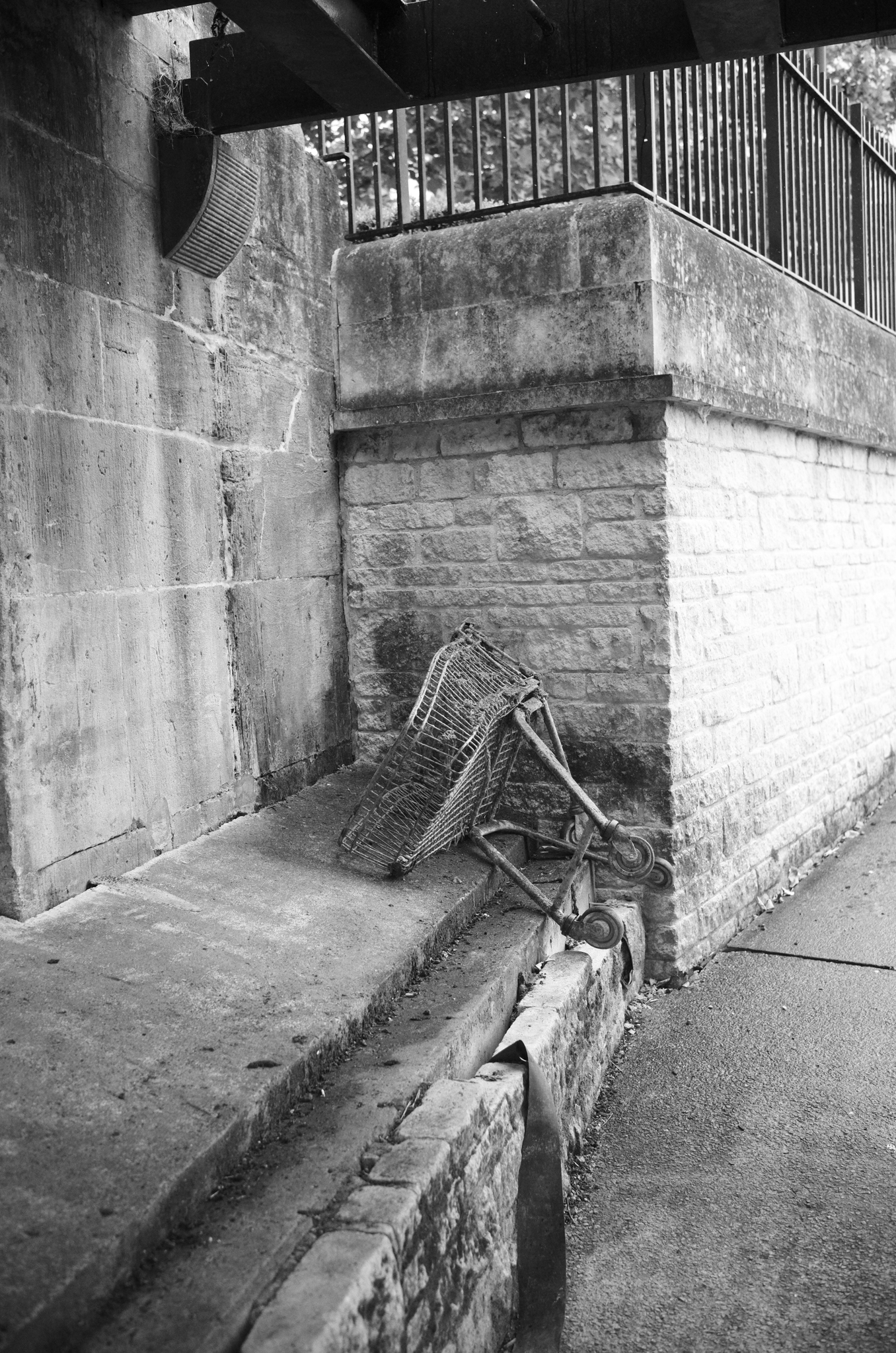 A photo of a broken down trolley taken on a Leica M11-D rangefinder camera