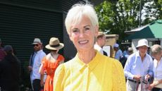 Judy Murray attends day two of the Wimbledon Tennis Championships at the All England Lawn Tennis and Croquet Club on July 01, 2025 in London, England