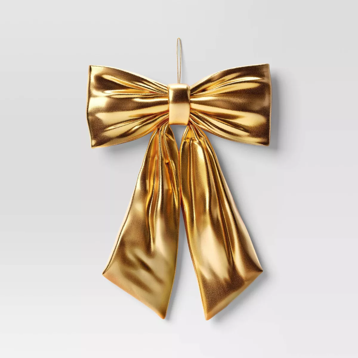 20u0026#34; Christmas Metalic Bow Gold - Wondershopu0026#8482;