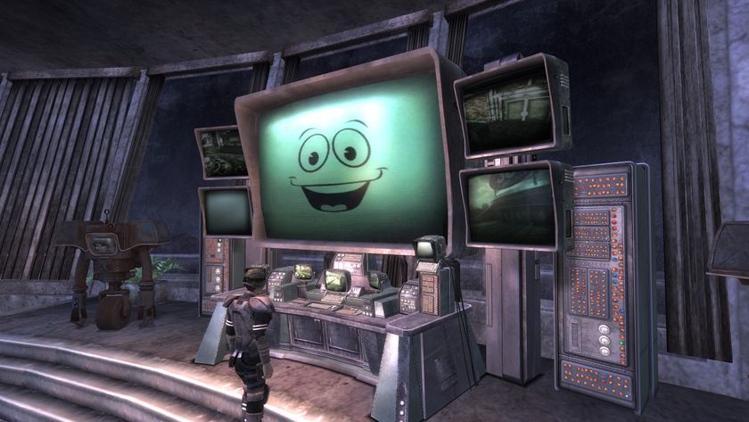 Someone in front of a computer in Fallout New Vegas