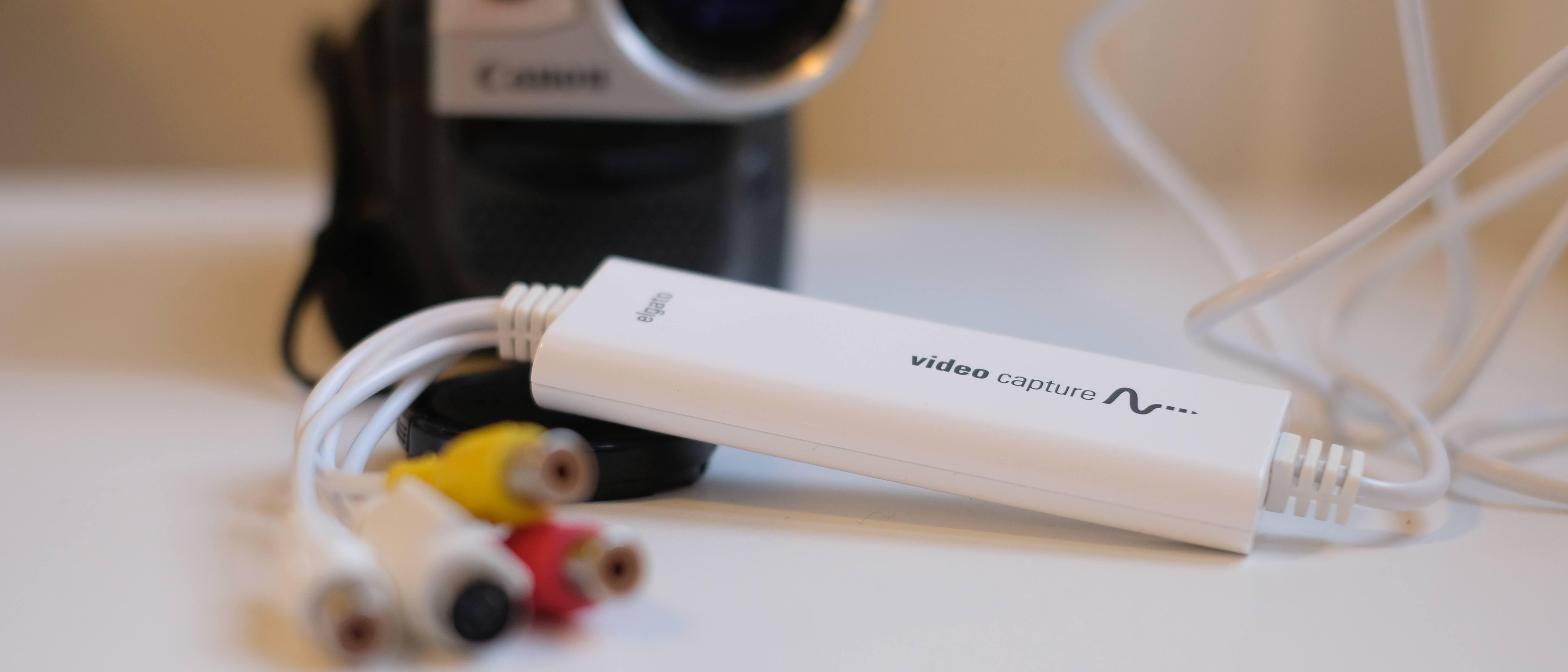 Elgato VIdeo Capture photographed with Canon camcorder