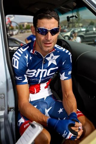 George Hincapie (BMC) all smiles before the race.
