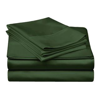 Green Egyptian cotton bed sheets