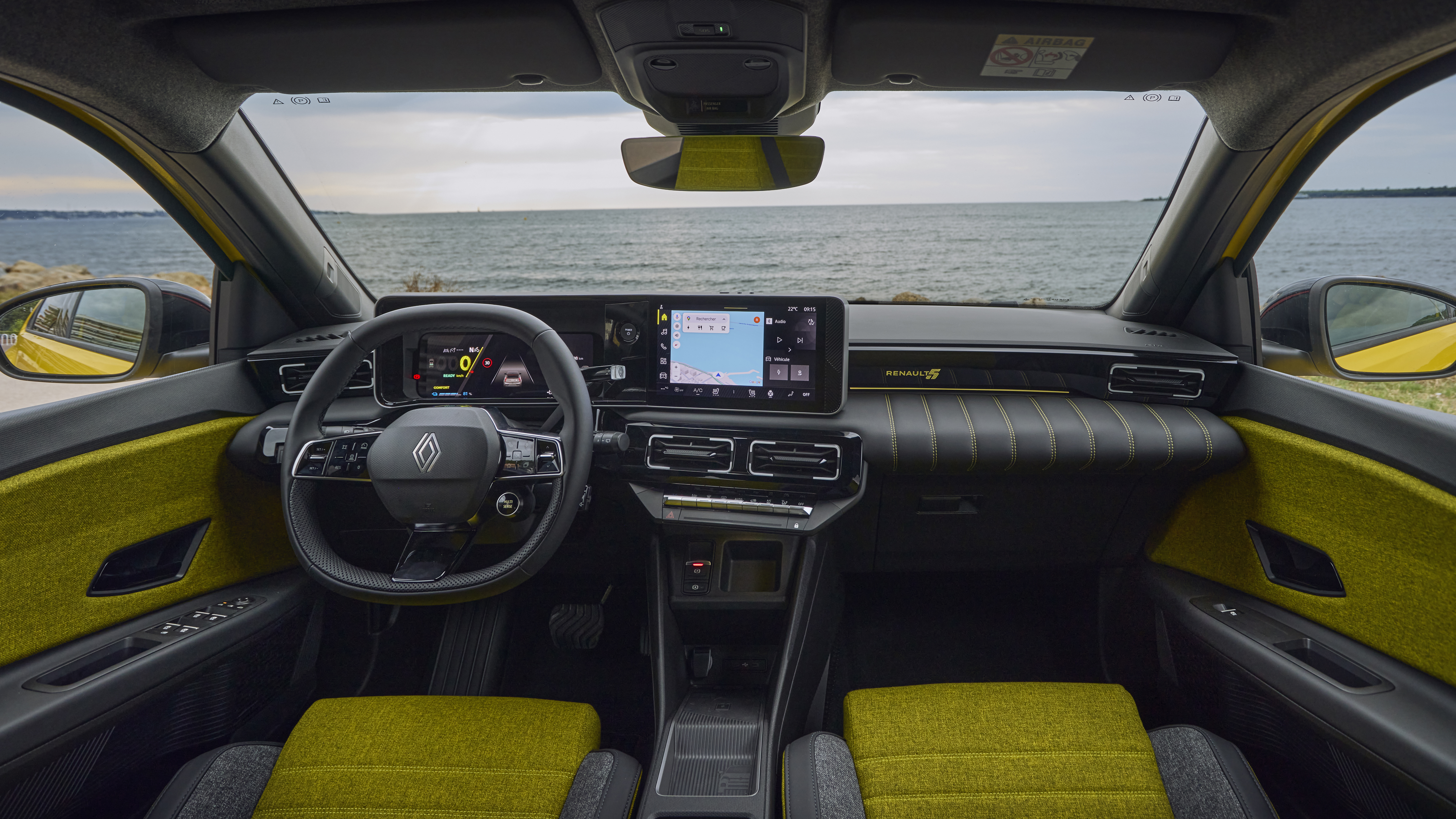 The interior of the Renault 5 EV