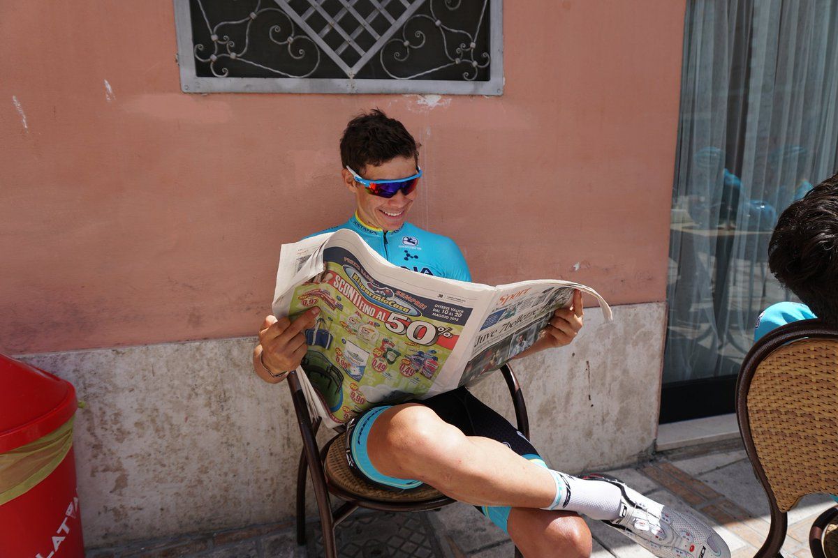 Miguel Angel Lopez catches up on the day's news