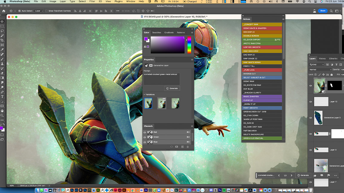 Combina Adobe Firefly y Photoshop;  cómo mezclar imágenes con Adobe AI y Photoshop