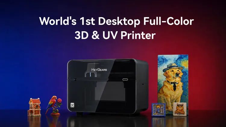 HeyGears G1 Series desktop full-color 3D and UV printer