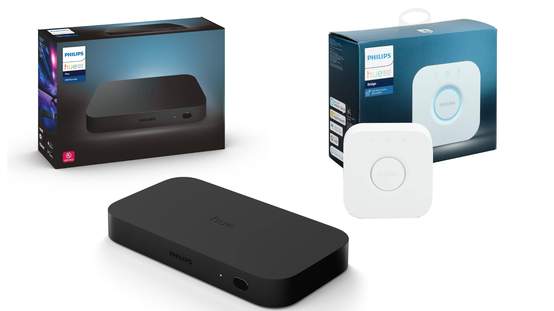 Philips hue bridge and sync box bundle