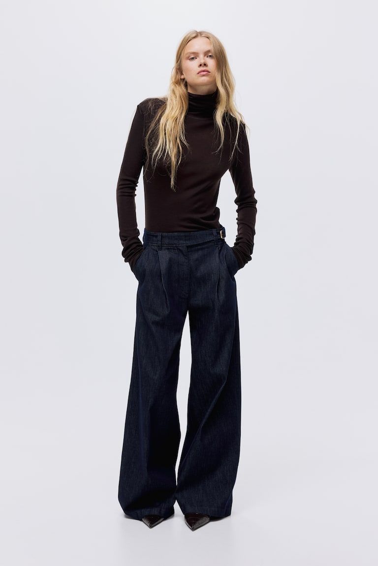 Wide High Jeans