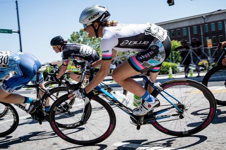 Tina Pic (Happy Tooth) rides her last crit championships
