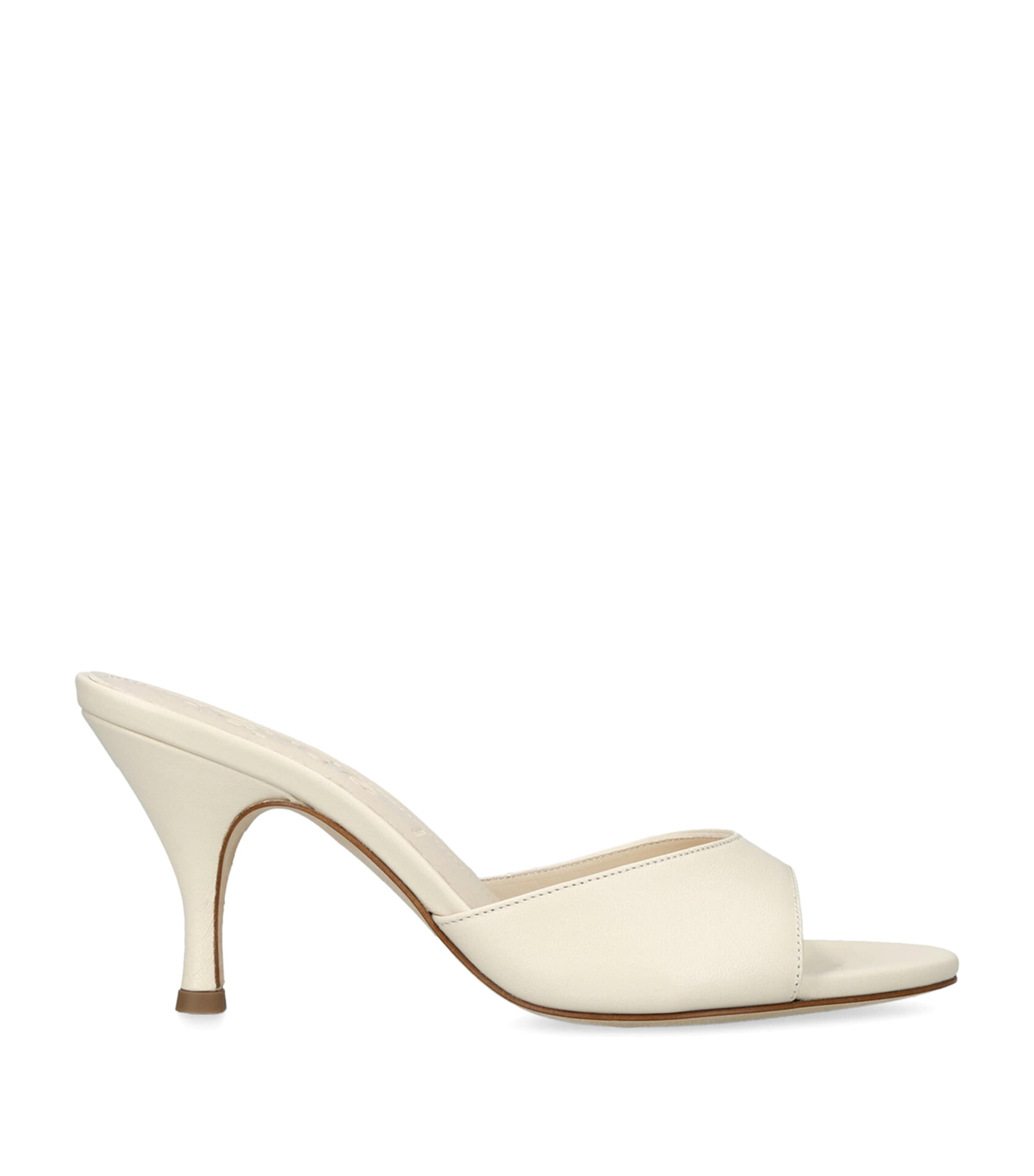 Aeyde Leather Samia Heeled Mules 75