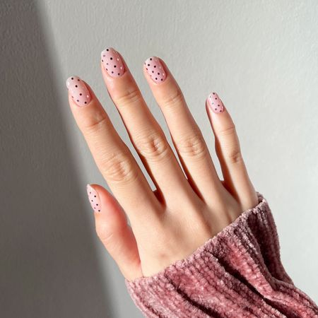 TOWNHOUSE's Candy Pop design from its 2023 festive collection, featuring metallic dots on a sheer pink base