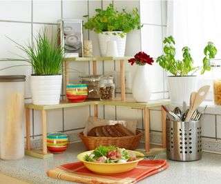 Kitchen herb shelf