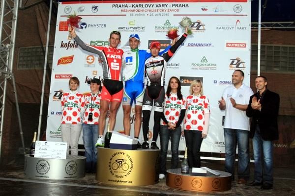 Podium (l-r): Stefan Sch&auml;fer (LKT Team Brandenburg), Andreas Schillinger (Team Netapp) and Leopold Konig (PSK Whirlpool - Author)