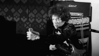 Jimi Hendrix onstage in London in 1967