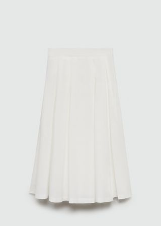 Pleated Midi Skirt